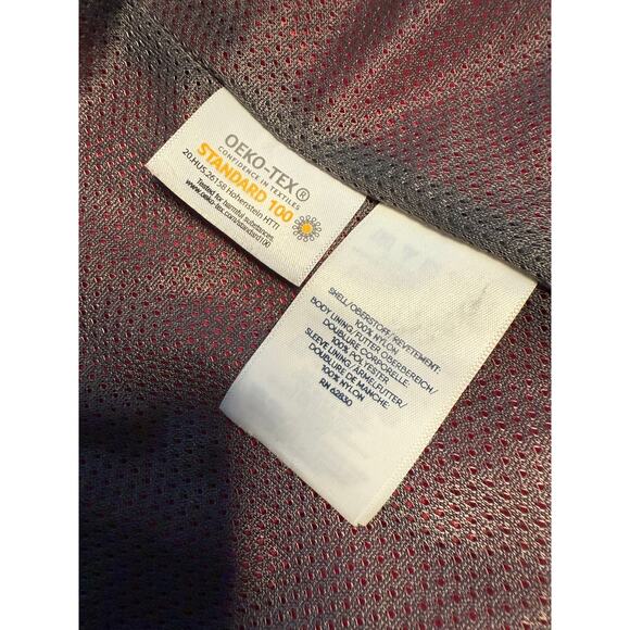 Lands' End Women's Outrigger Mesh Lined Jacket Size 1X 16w-18w Red Hood - Picture 11 of 12